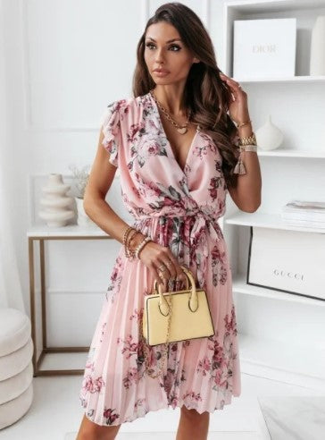Flower dress for women with ruffles Lune London