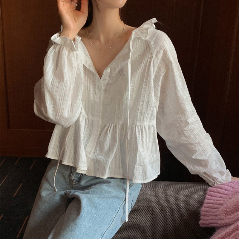 Lune London ruffled blouse for ladies
