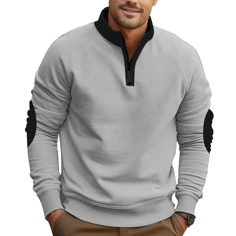 Men's functional sweatshirt with high collar and zipper Lune London