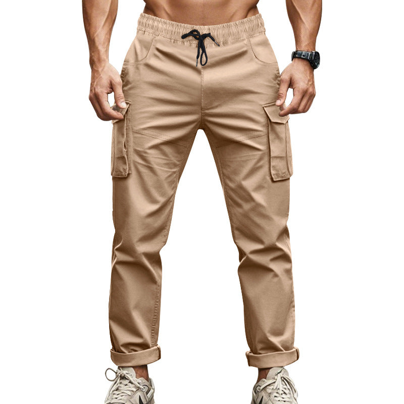 Lune London | Men's cargo pants with functional side pockets and elastic waistband