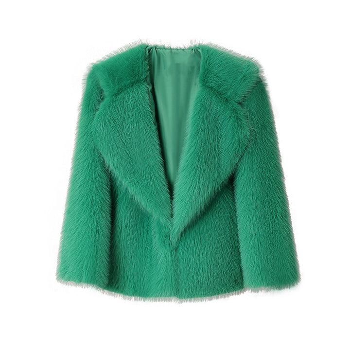 Ladies oversized luxurious faux fur coat Lune London
