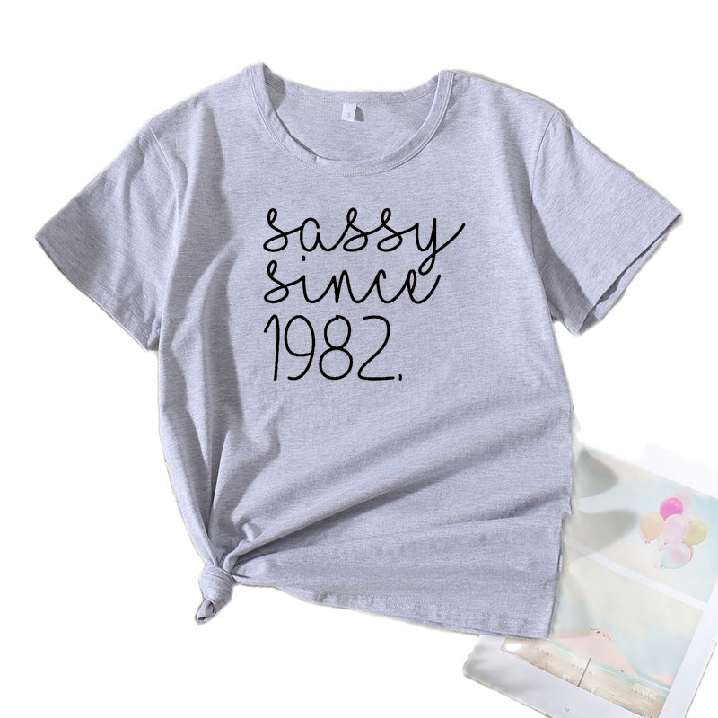 Ladies Sassy Statement Graphic T-shirt Lune London