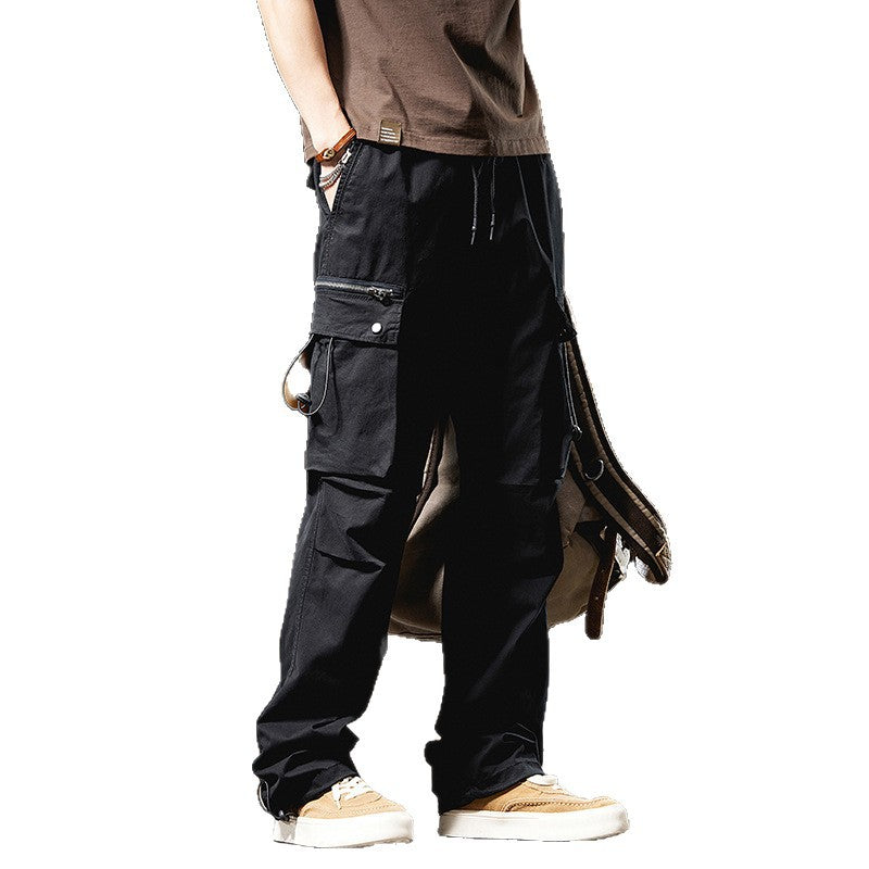 Pantalon style cargo pour hommes avec plusieurs poches Lune London