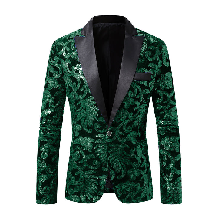 Elegant sequin blazer for women with floral design and luxurious cut Lune London