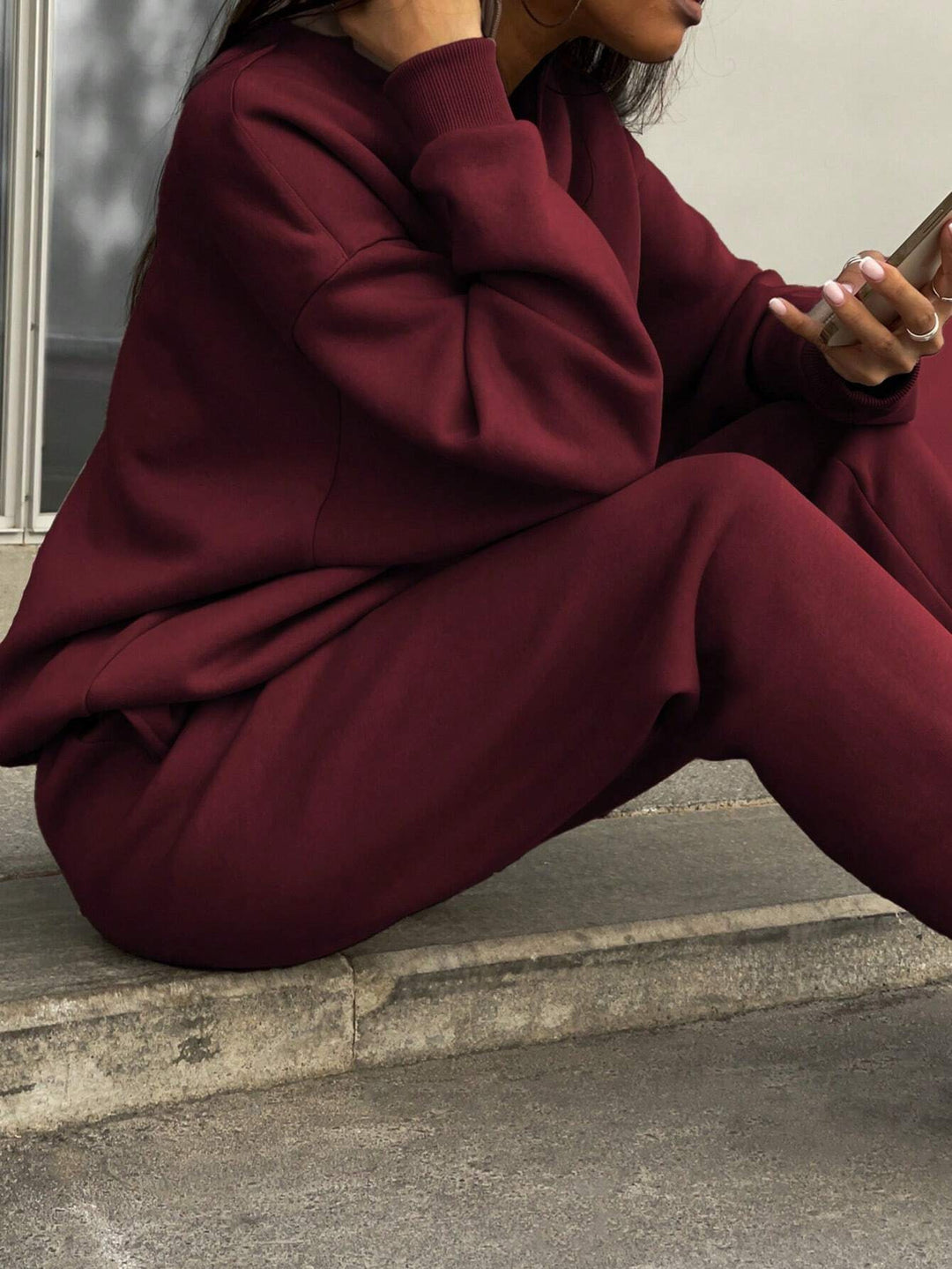 Ladies high quality zip-up sweatshirt with high collar Lune London