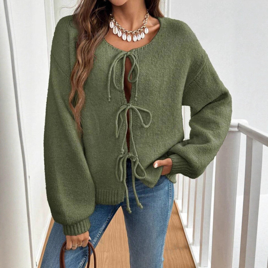 Women's sweater with drawstring and offset sleeves Lune London