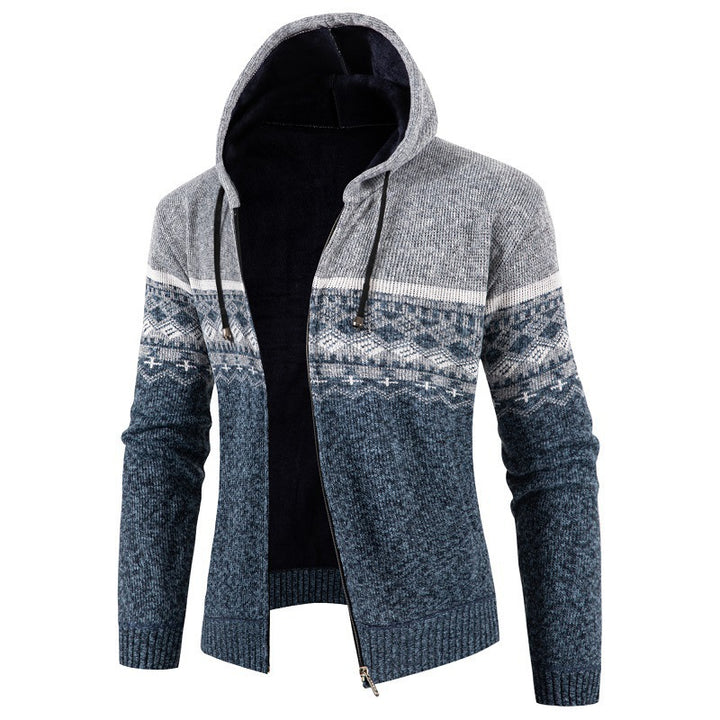 Men's Hoodie with Norwegian Pattern Lune London