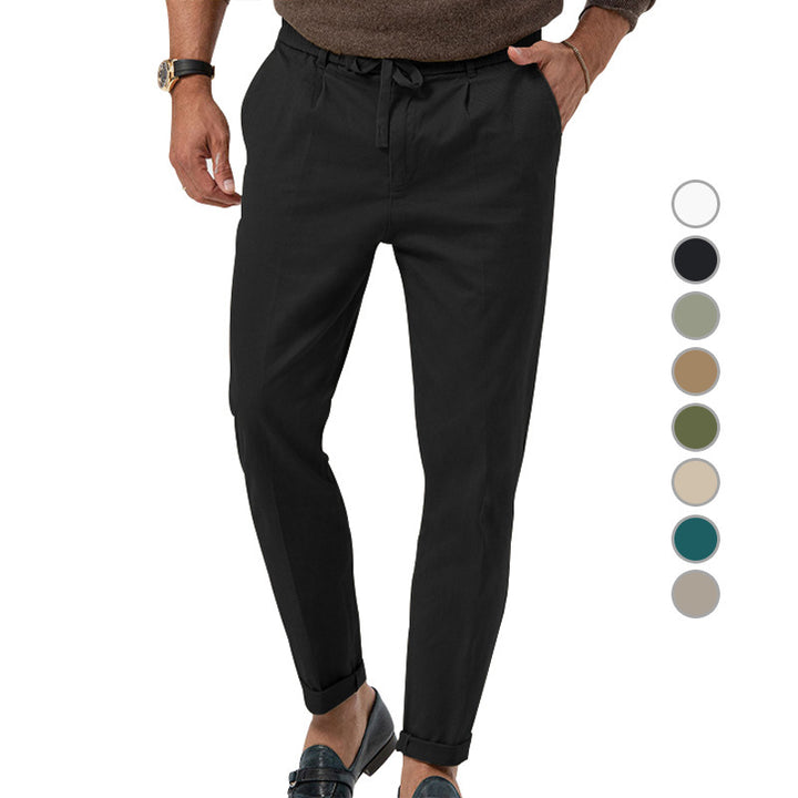 Casual chino pants for men with adjustable waist and elastic inserts Lune London