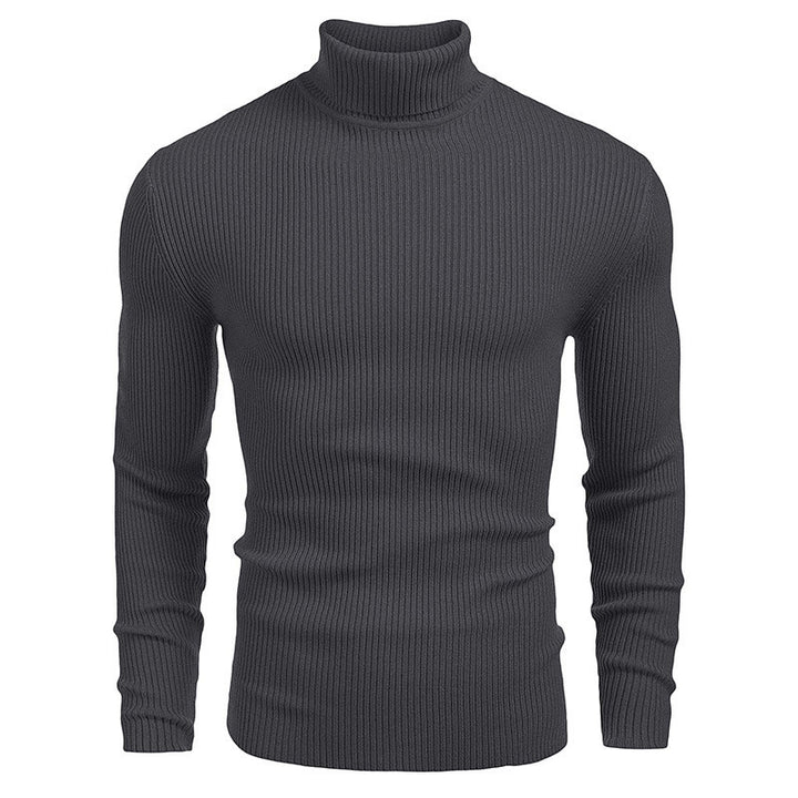 Men's ribbed knit turtleneck sweater Chic und Stil