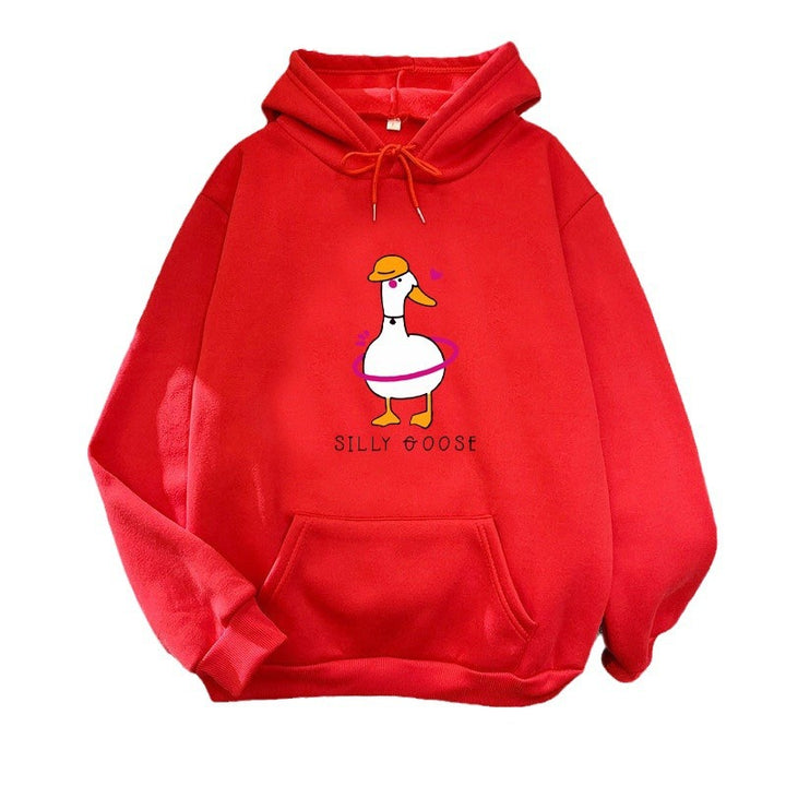 Women's hoodie with funny duck motif Chic & Stil