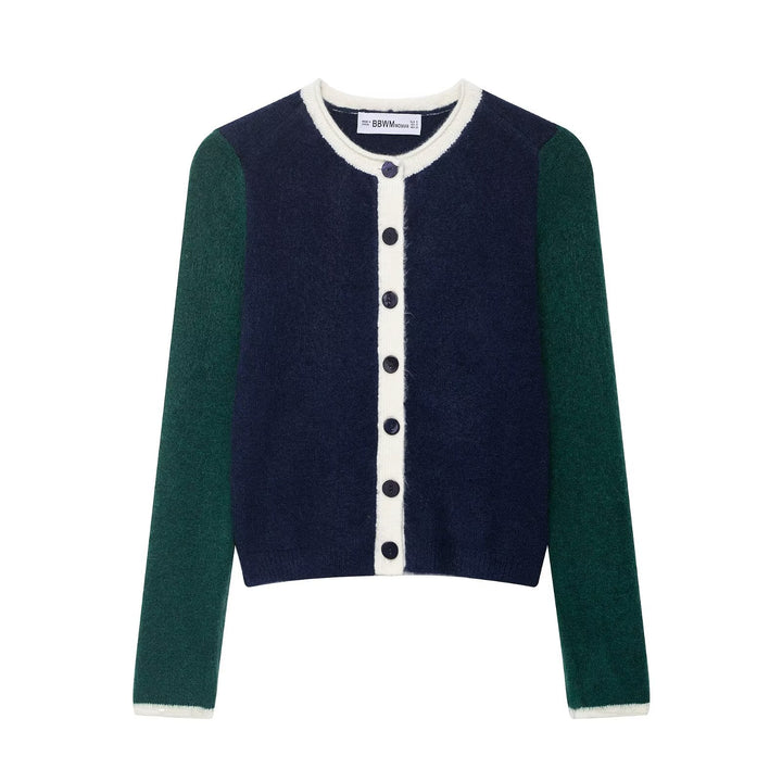 Cardigan élégant pour femmes avec des manches contrastées Chic & Stil