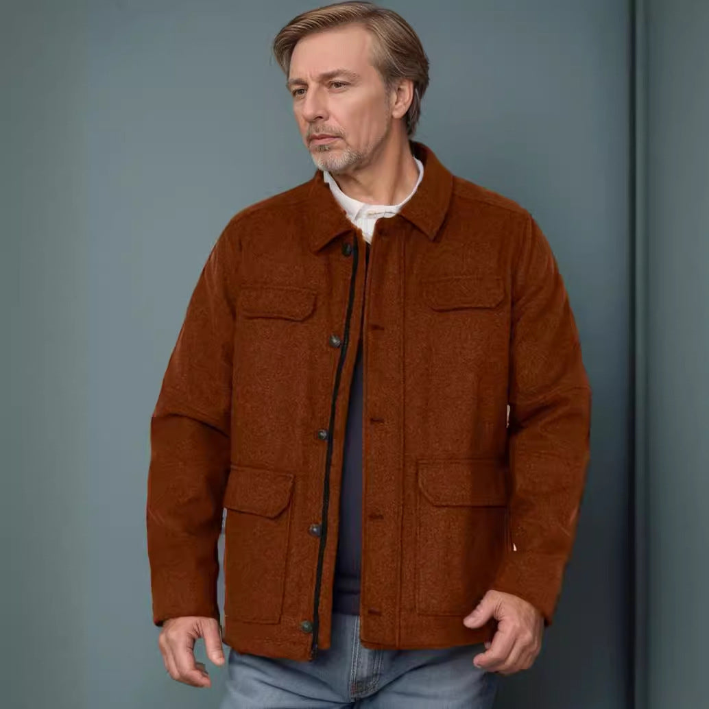 Wool jacket for men with functional pockets and modern cut Lune London