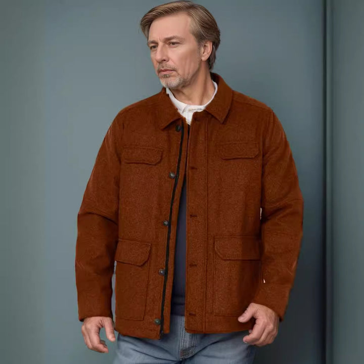 Wool jacket for men with functional pockets and modern cut Lune London