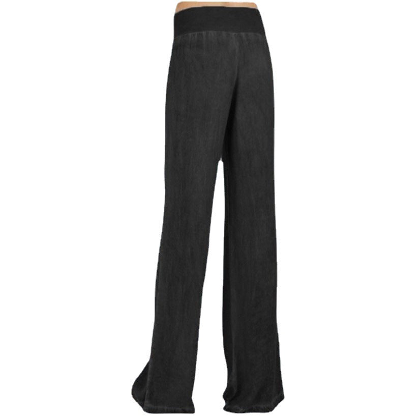 Wide palazzo pants for women with comfortable waist Lune London