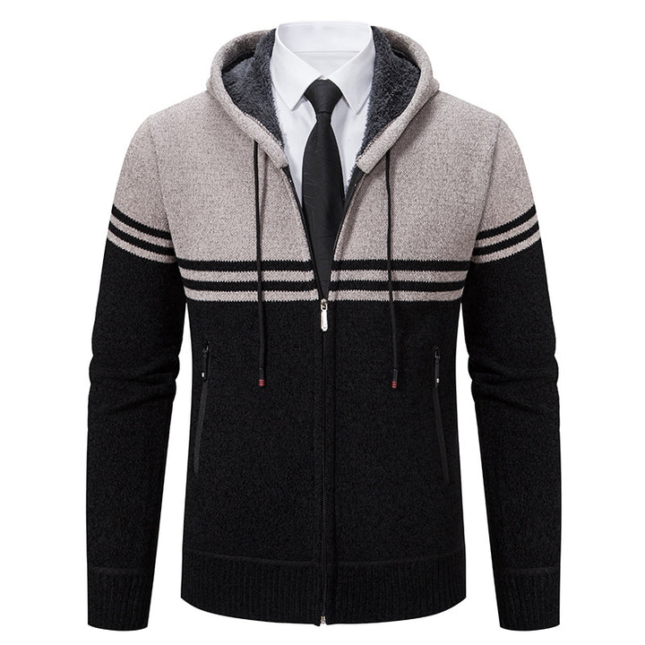 Fashionable men's hoodie with textured design Lune London