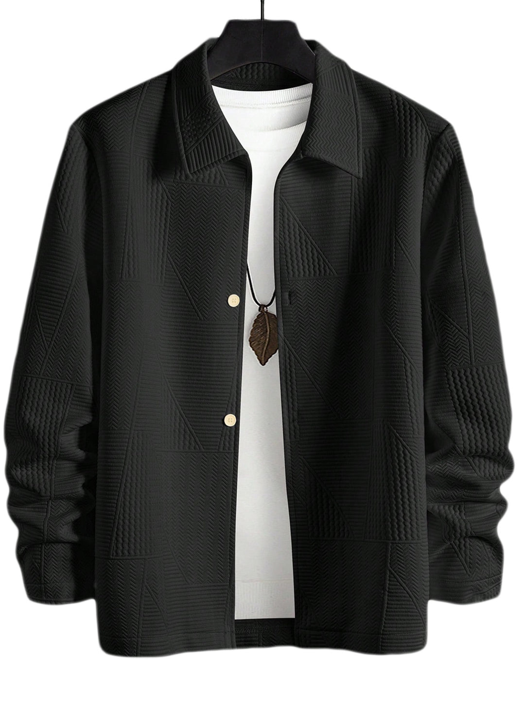 Shirt jacket for men, with a structured design and practical buttons Lune London