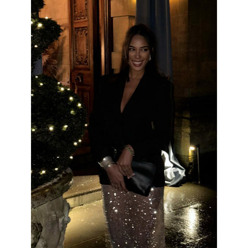Elegant blazer for women with oversized cut and structured accents Lune London