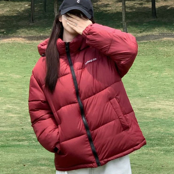 Lady Thermo-insulated Quilted Jacket with Adjustable Hood and Side Pockets Lune London