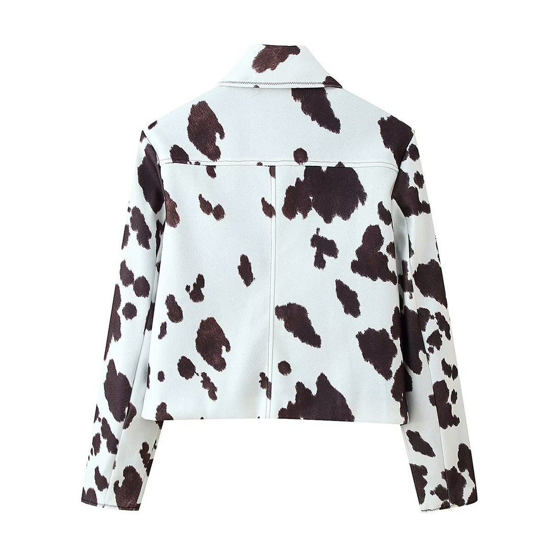 Short women's jacket with Chelsey Lune London pattern