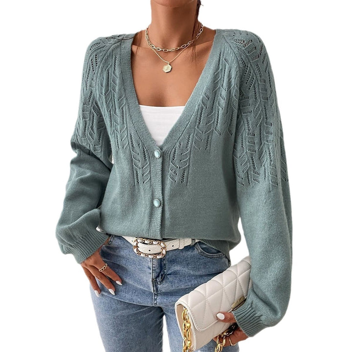 Knitted jacket for women with delicate pattern Lune London
