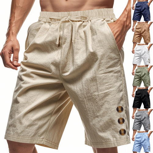 Leisure shorts for men with elastic waistband and practical side pockets Lune London
