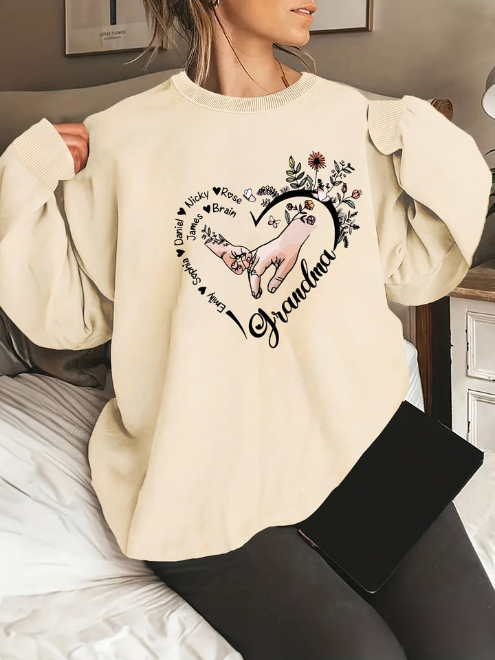 Pull décontracté féminin avec motifs floraux Chic & Stil