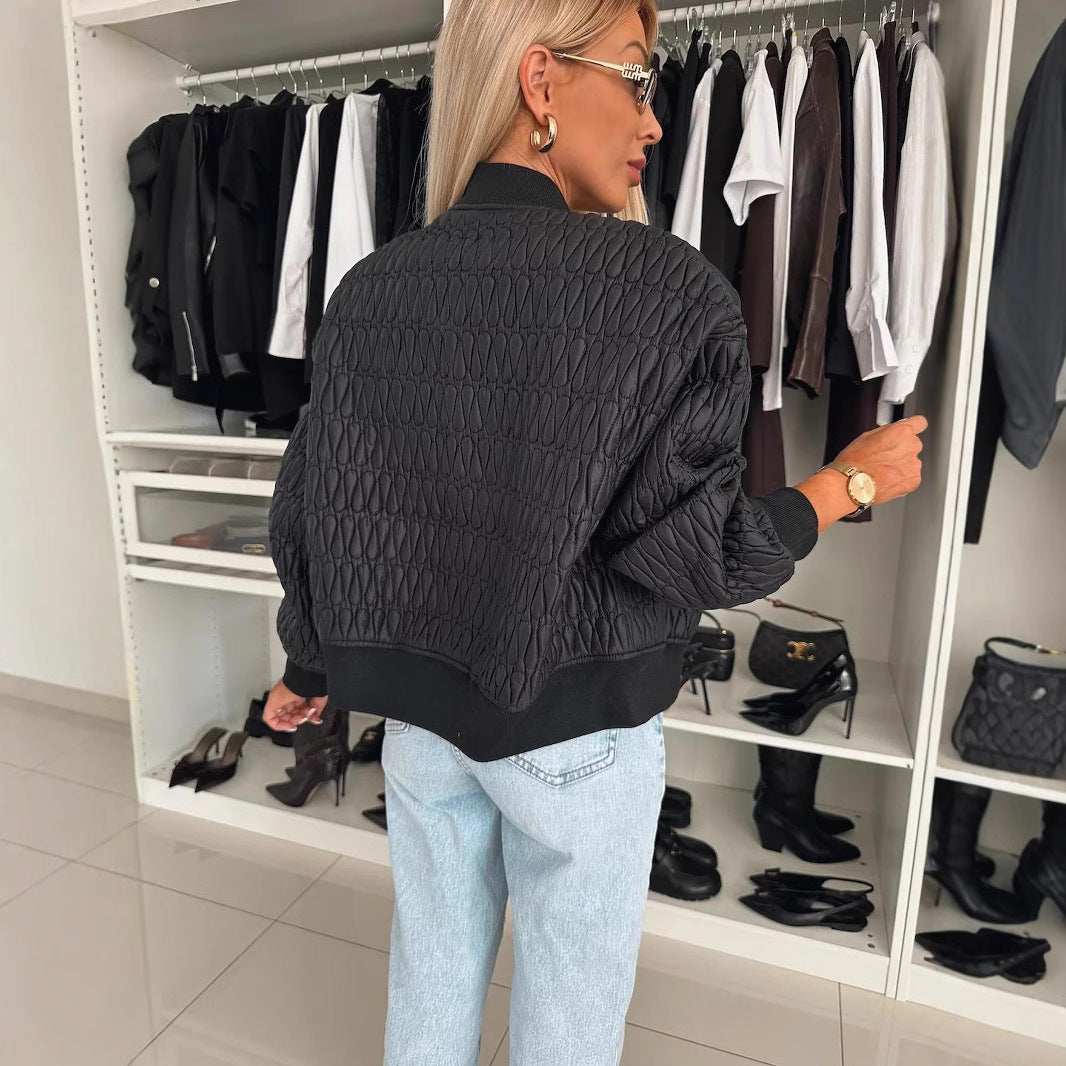 Quilted jacket for women with a comfortable fit and elastic cuffs Lune London