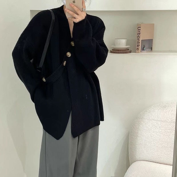Ladies chic and stylish tie cardigan