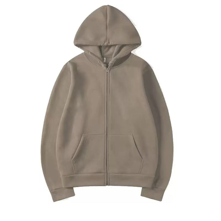 Hooded jacket for ladies in high-quality cotton blend with full zipper Lune London