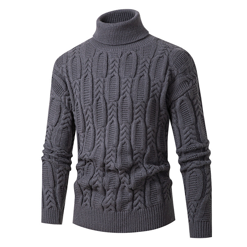 Lune London | Men's High-Quality Turtleneck Sweater with Pattern