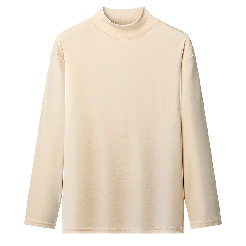 Long-sleeve t-shirt with high collar for women in high-quality material Lune London