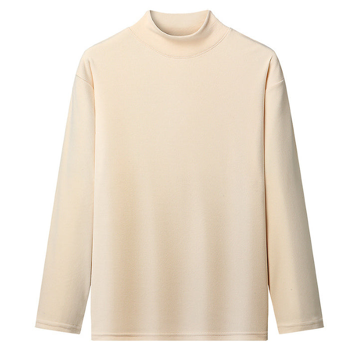 Long-sleeve t-shirt with high collar for women in high-quality material Lune London