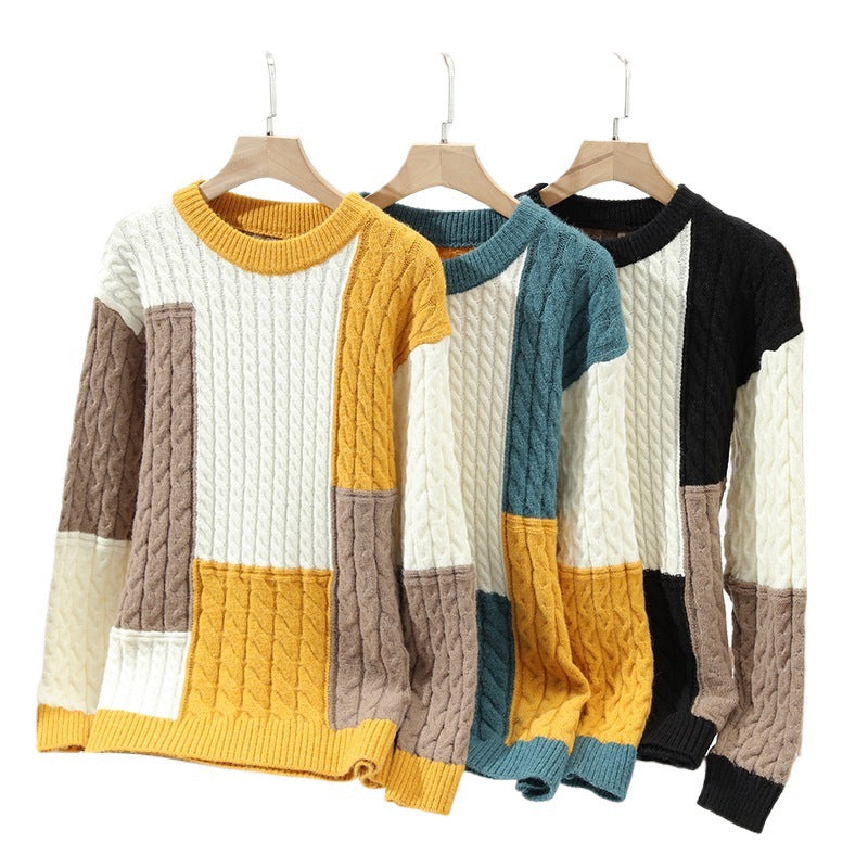 Elegant men's sweater in twisted knit design Lune London