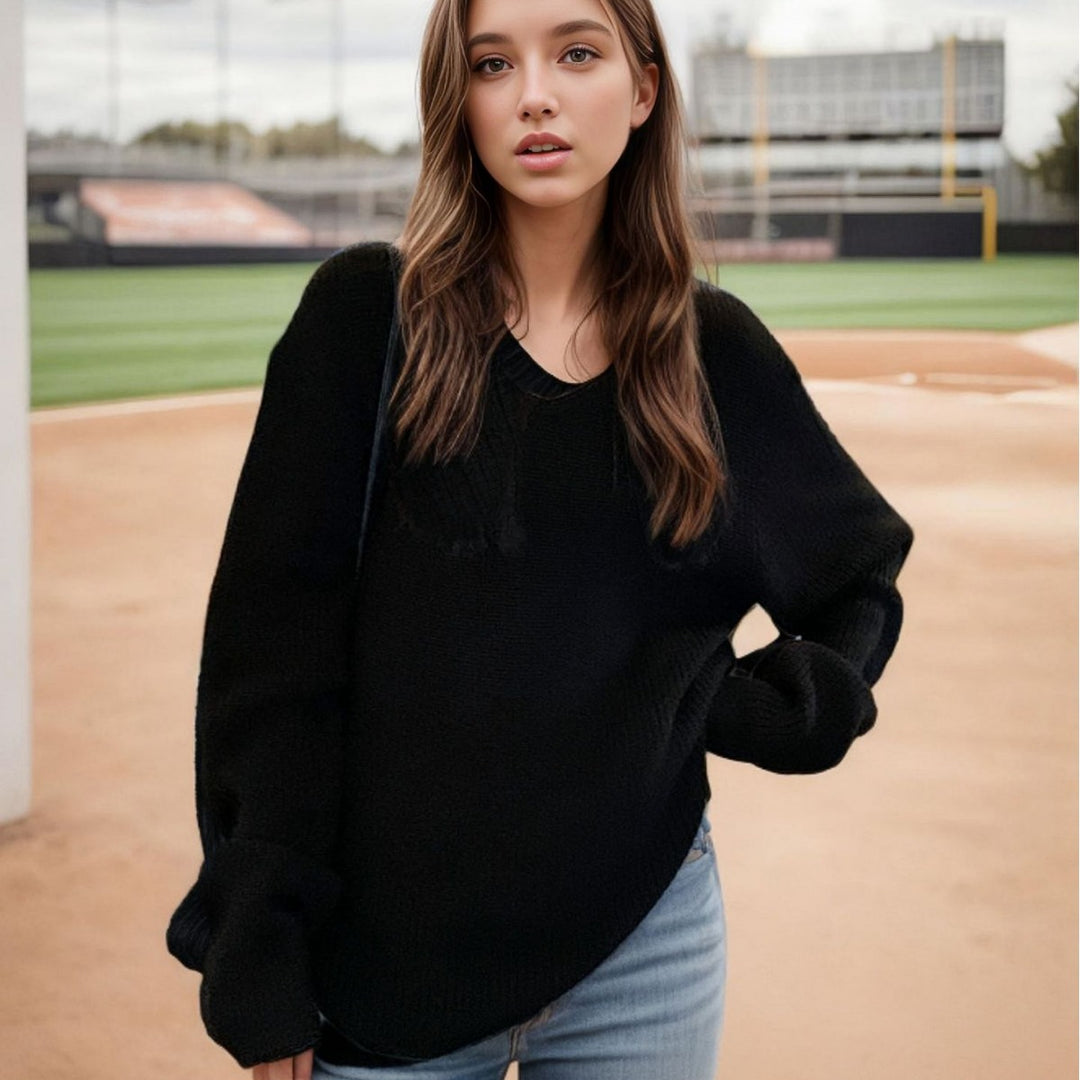 Oversized casual sweater for women in soft knit Lune London