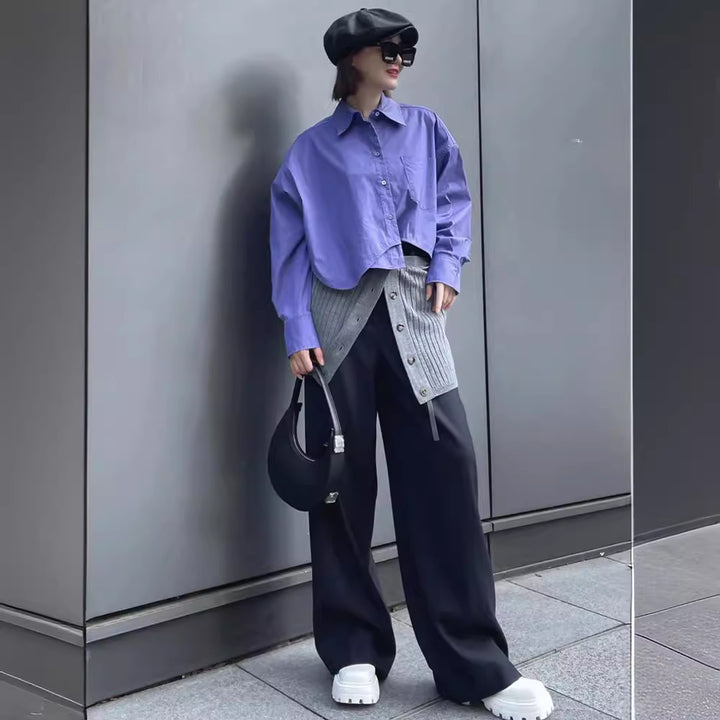 Blouse courte élégante pour femmes avec coupe oversized Chic & Stil