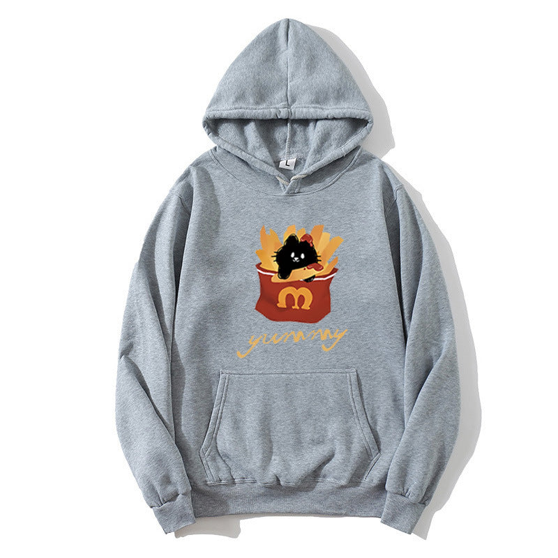 Women's hoodie with creative cat design Chic & Stil