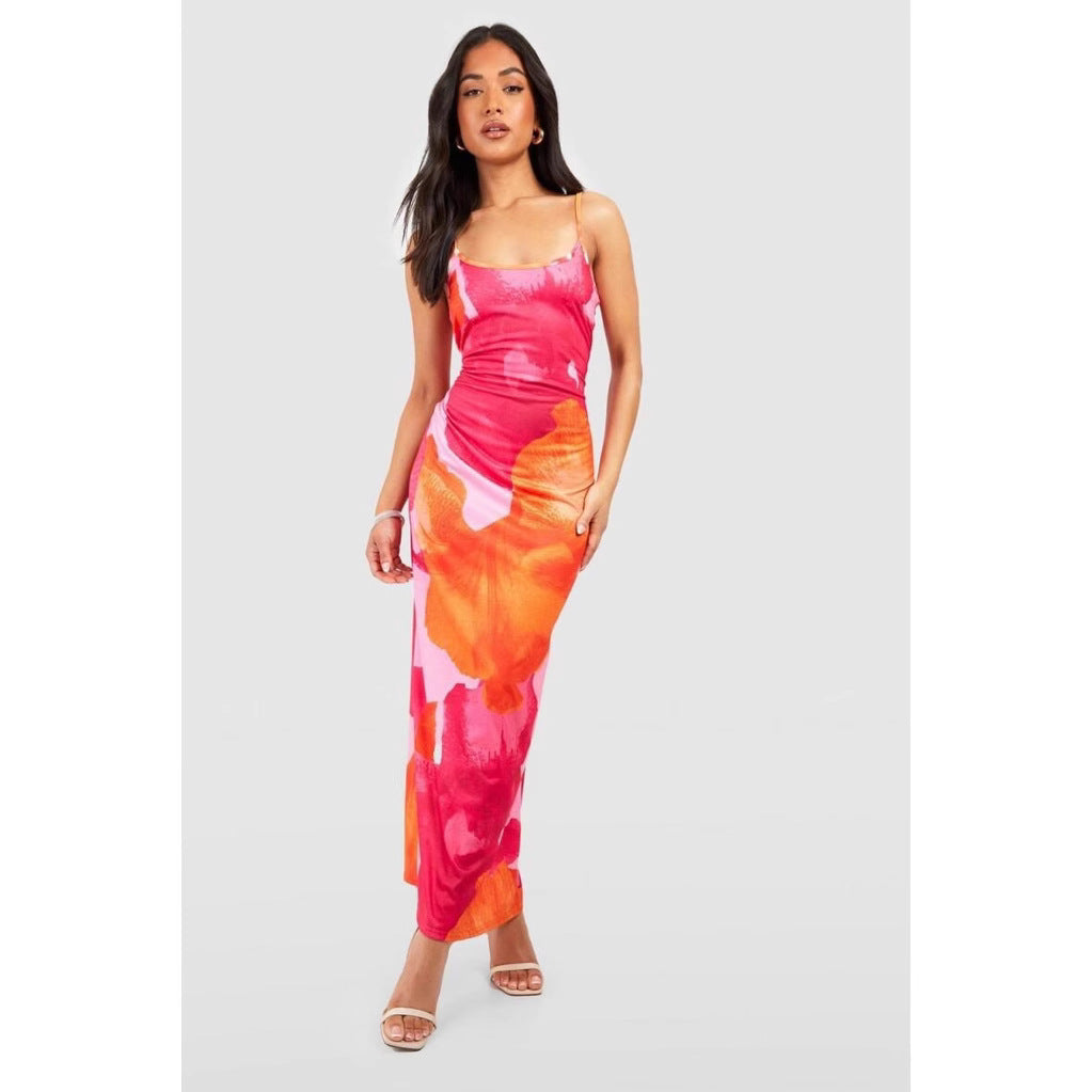 Lune London Floral A-line Maxi Dress for Women