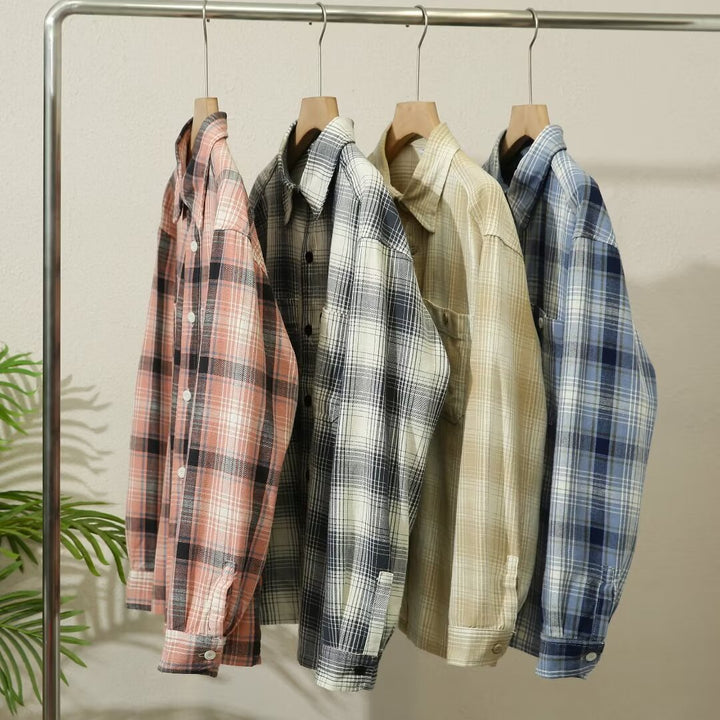 Chemises à carreaux décontractées pour femmes avec poche poitrine pratique Chic & Stil