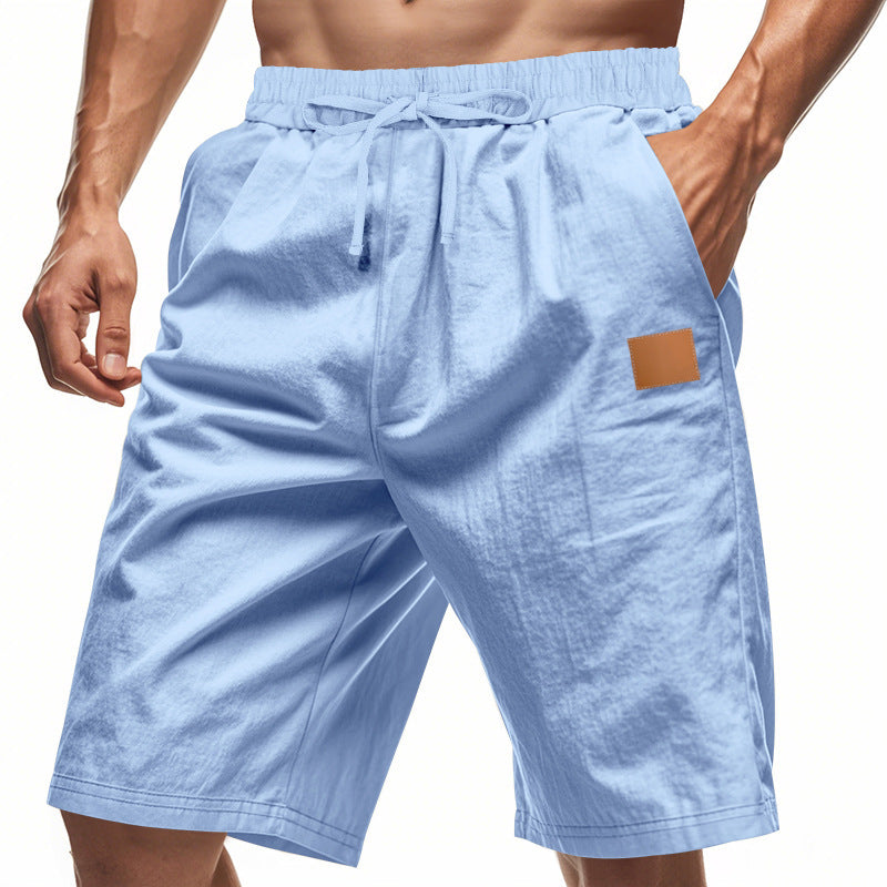 Casual men's sports shorts with elastic waistband and practical pockets Lune London