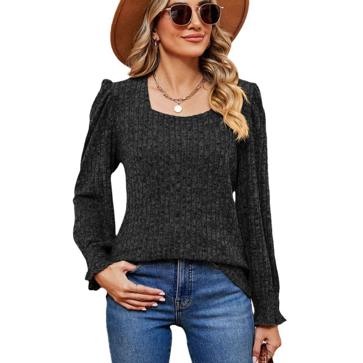 Ladies fashion sweater with balloon sleeves Lune London