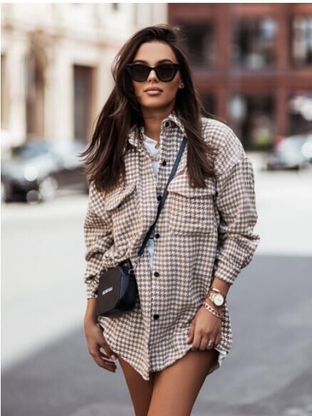 Plaid overshirt for women Lune London