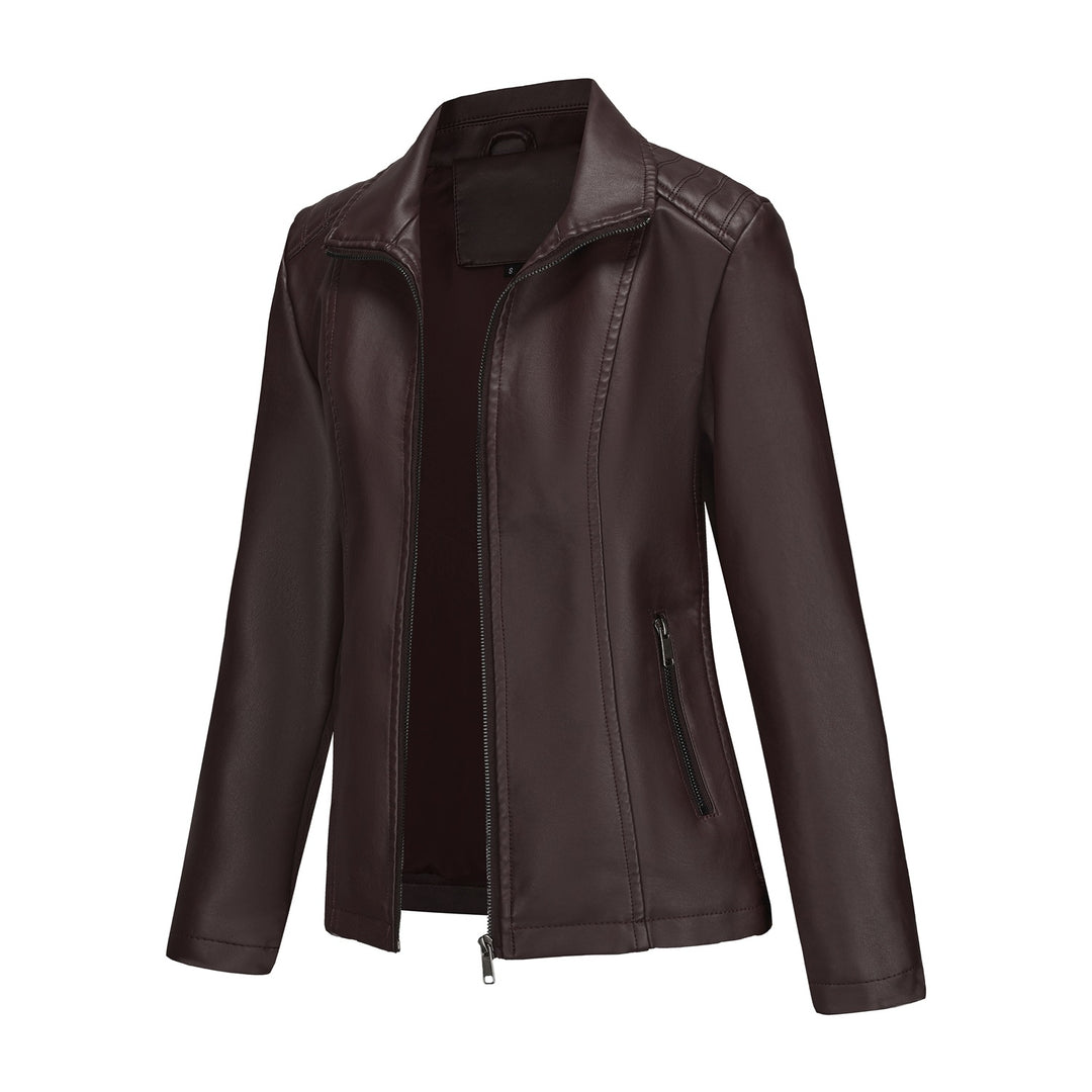 Ladies Lune London Faux Leather Jacket