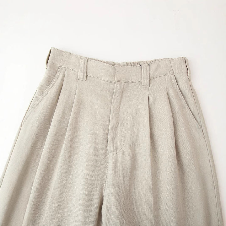Elegant wide trousers for women with pleats and high waist Lune London