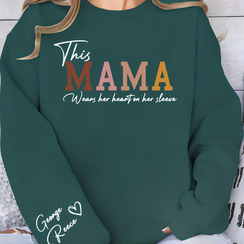 Sweat-shirt femmes avec impression inspirante de maman et coupe confortable Chic & Stil