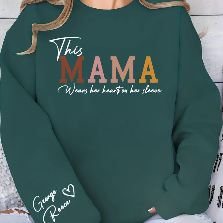 Sweat-shirt femmes avec impression inspirante de maman et coupe confortable Chic & Stil
