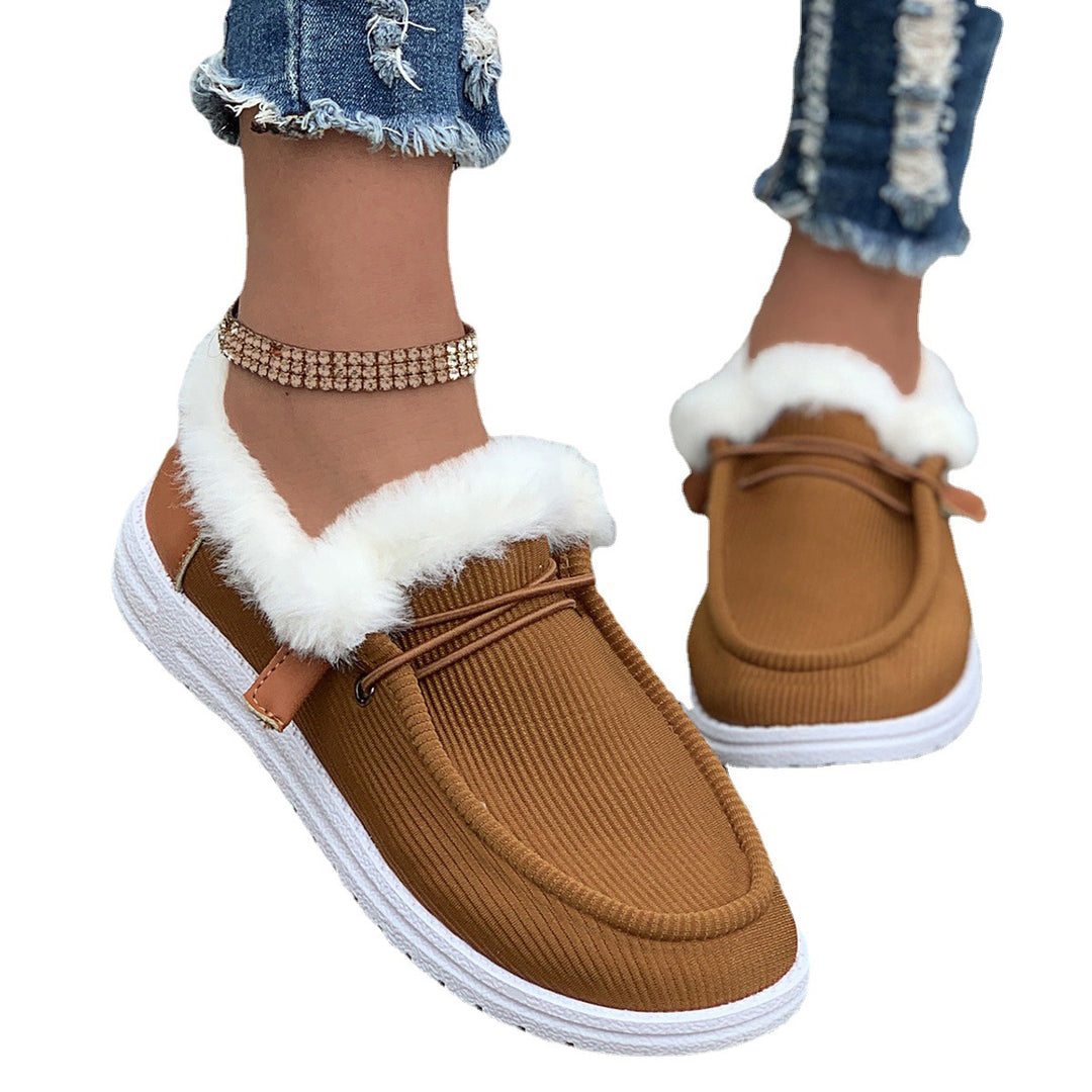 Ladies Plush Loafers with Soft Inner Lining Lune London