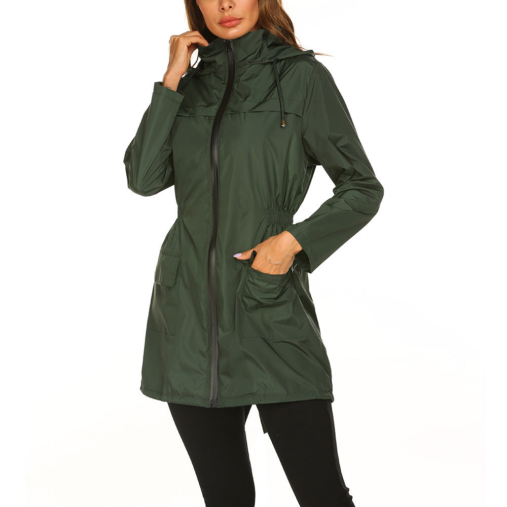 Practical leisure jacket for women with adjustable waist and large pockets Lune London