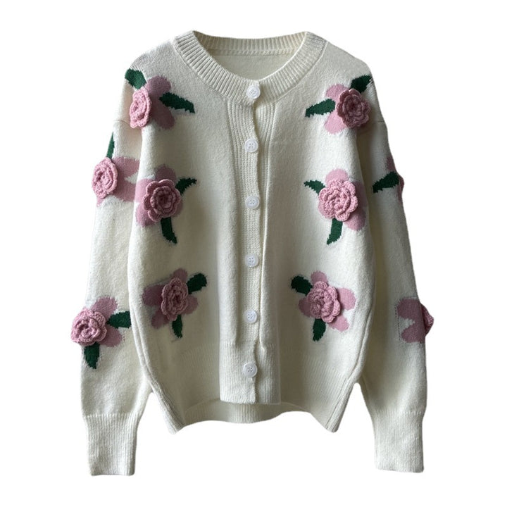 Cardigan pour femmes avec motif floral Chic & Stil