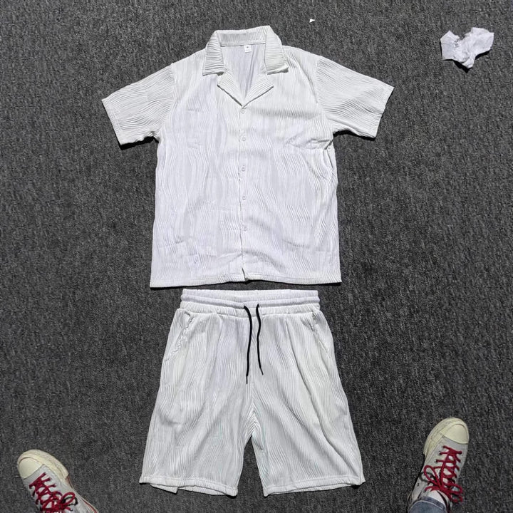 Stylish short sleeve summer set structured for men Lune London