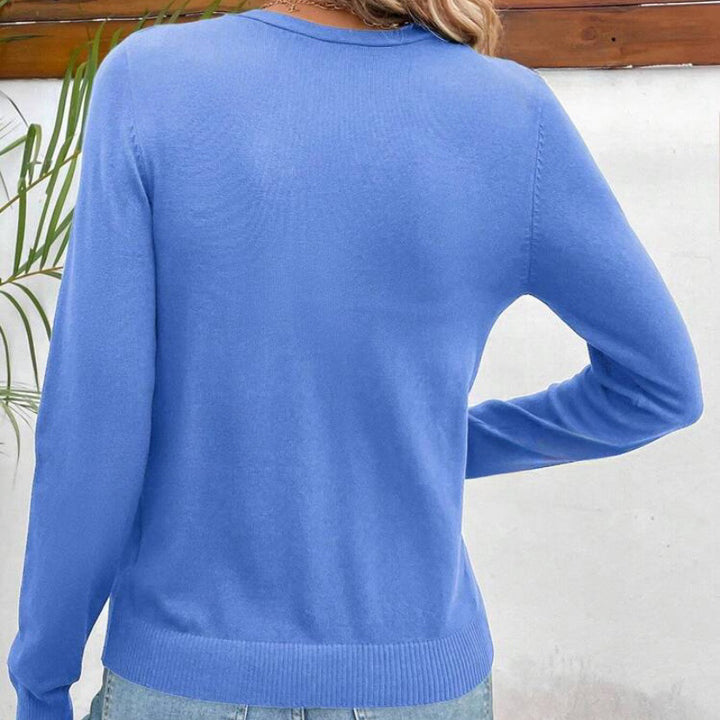 Ladies Elegant knit cardigan with fine material and Lune London button details